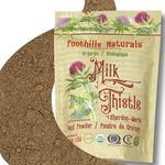 Foothills Naturals Milk Thistle Seed Powder Organic - 1 Pound (454g) Liver Support, Only One Ingredient