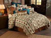 HiEnd Accents Alamosa Western Bedding Set, Super Queen