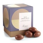 Friars Milk Chocolate Brazil Box - 375g Luxury Coated Peruvian Brazil Nuts | British Cocoa Hamper Gifts for Girlfriends, Men, Women, Friends & Mothers | Romantic Gift Set for a Birthday & Valentine's