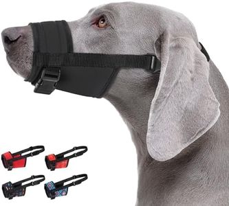 CollarDirect Dog Muzzle - Adjustable Soft Breathable Tribal Nylon Dog Mouth Guard Cover for Small, Medium and Large Dogs, Anti Chewing, Barking & Biting - 3 Tribal Patterns (Black, L/XL)