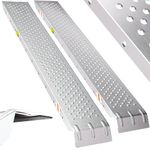 MONZANA® Heavy Duty Galvanised Steel Loading Ramps, Lightweight and Portable, 400kg Capacity, Non-Slip for Motorbike, Mobility Scooters, Wheelchair Ramp, Vehicle Ramps, Motorcycle Ramp