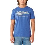 Lucky Brand Men's Miller Script Graphic Tee, Mazarine Blue, Medium