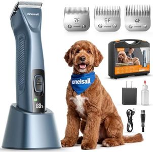 oneisall Professional Dog Clippers 3700SPM 2-Speed, Low Noise