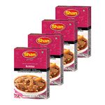 Shan Korma Recipe and Seasoning Mix 1.76 oz (50g) - Spice Powder for Traditional Meat in Yogurt Sauce - Suitable for Vegetarians - Airtight Bag in a Box (Pack of 4)
