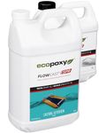 EcoPoxy FlowCast SPR Epoxy Resin Kit - 6L / 1.59 Gal: UV & Yellowing Resistant, Bio-Based | Water Clear & Bubble Free Fast Curing Epoxy for Small Pours Castings: Trays, Boards, Coasters & Wood Crafts