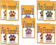 Pet Munchies Training Treats Mixed Pack of 10-2x Chicken + 2x Chicken & Liver + 2x Sushi + 2x Duck + 2x Venison All 5 Varieties in 1 | Smart Bundle UK Trademark