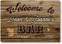 Personalised Bar Sign METAL Plaque 