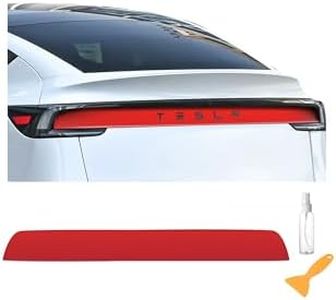 cybtkcar for Tesla TPU PPF Paint Protective Film Model Y Juniper 2025 2026 PPF Sticker Exterior Model Y Accessories Daytime Running Lights Trim Film Precut Protective Film Red