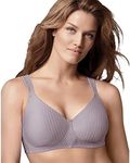 Playtex Women's Secrets Perfectly Smooth Wire-Free Bra, Women’s Full Coverage Bra, T-Shirt Bra, US4707, Warm Steel, 40D