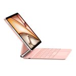 HOU Keyboard Case for iPad Air 11 Inch (M2) 2024, Air 5th/4th Gen, 7-Color Backlight, Floating Stand, Click-Anywhere Trackpad, iPad Pro 11 inch (4th/3rd/2nd/1st) Case with Keyboard, Pink