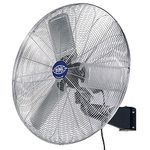 GLOBAL INDUSTRIAL Deluxe Oscillating Wall Mount Fan, 30" Diameter, 1/2hp, 10,000cfm