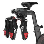 Shoe Hanger ONLY Compatible with Peloton Bike Plus with Plastic Weight Rack, Mental Shoes Holder ONLY for Bike+, Does NOT Fit Original Bike, Accessory for Holding 2 Pairs of Shoes