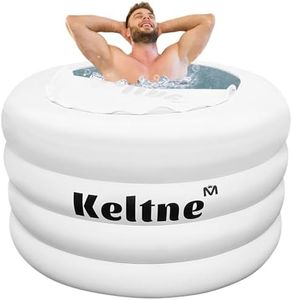 XL Large Ice Bath Tub for Athletes, Inflatable 105 Gallons(400L) Cold Plunge Tub for Adults, Portable Freestanding Ice Barrel with Zipper Cover for Home, Gardens, Gyms, Cold Water Therapy and Recovery