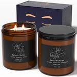 TRINIDa 2 Wicks Large Sleep Candle for Men, Scented Candles Long Burning 100 Hours(14.2 oz), Candle Gift Set for Anxiety Relief & Promotes Sleep, Anniversary Birthday Bath Relaxation Gifts for Men