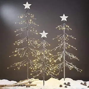 Lightshare 13FT Snowy Fir Tree, 328 LED Lights, for Indoor and Outdoor Use, Warm White, for Home Festival Party Christmas