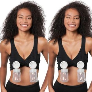 Black Medium - Large - Nursing Pumping Bra