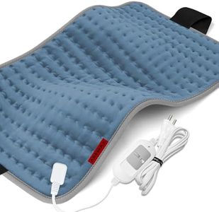 ADDMAX Heating Pad | Orthopaedic 2 in 1 Electric Heating Belt Lower Back Pain & Period Cramps | XL Size (12X24 Inch) | Heat Therapy Waist Wrap for Pain Relief of Back,Neck,Shoulder,Lumbar |Grey|