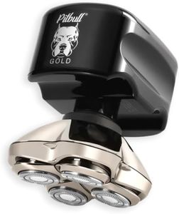 Skull Shaver Pitbull Gold PRO Electric Razor & Baby Beast Trimmer for Men - Best Bald Head Shaver and Beard Trimmer