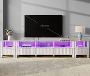 WAMPAT TV Stand for 90 Inch TV with