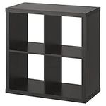 Ikea KALLAX Shelf, 77x77 cm (black-brown)