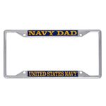 Desert Cactus US Navy Dad License Plate Frame for Front Back of Car Officially Licensed United States