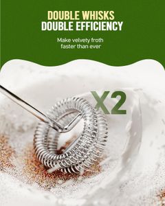 Maestri House Rechargeable Milk Frother – Handheld Electric Whisk