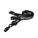 PCL Media Ltd Pre Printed Security Lanyard with Safety Breakaway & ID Card Holder - Black I.D Badge Holder with Heavy Duty Printed Lanyard Rope - SIA Professional Identity Card Sleeve