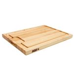 John Boos Au Jus Maple Wood Cutting Board for Kitchen Prep, 18 x 24 Inches, 1.5 Inches Thick Edge Grain Charcuterie Boos Block with Juice Grooves