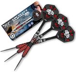 Shot! Darts Michael Smith Tenacious Front Weighted 90% Tungsten Pro Throwing Darts Steel Tip Set Professional Made in New Zealand Designed Dart Flights for Women & Men Metal Tip Bar Darts for Adults (23)