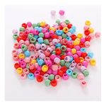 Saavi 100 PCS Mini Hair Clips for Girls & Kids | Candy Color Plastic HairClips, Hair Beads for Kids & Girls Multicolor