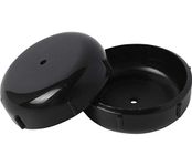 1-1/2" Patio Furniture Seating Glides Caps Accessories for Wrought Iron Outdoor Chair and Table Feet Leg Protectors Black (56, Black)