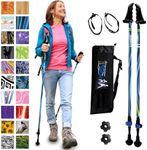 York Nordic Motivator Walking Poles for Balance and Rehab - Patented Stability Grips - Lightweight, Adjustable, and Collapsible - 2 Pieces Adjustable w/flip Locks - Heights 4'6" up to 6'2" - 230 lbs