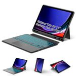 Trackpad Keyboard Case for Samsung Galaxy Tab S9 11"/S9 FE 10.9", Case with Keyboard for S9/S9 FE SM-X710/X716B/X718U SM-X510/X516B/X518U 2023, S9 Tab Stand Cover Detachable Backlit Keyboard Black