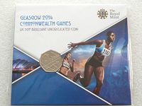 The Glasgow 2014 Commonwealth Games UK 50p BU Coin by The Royal Mint by Royal Mint