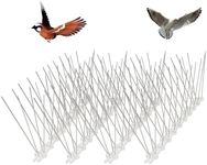 Homo Trends 4PCS Anti Pigeon Spikes, Bird Spikes for Pigeons Cat Magpie Squirrel Seagull Deterrent, Fence Spikes, Bird Repellent Devices, Bird Scarers for Gardens Balcony Roofs