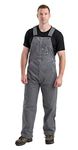 Berne Men's Boiler Unlined Bib Overall, 44W X 32L, Hickory Stripe