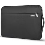 Voova 360° Protective Laptop Sleeve Case 15.6 16 inch with Handle, Waterproof Slim Computer Cover Bag for MacBook Pro 16,15.6” HP Acer Lenovo ThinkPad IdeaPad Asus Notebook-New Black