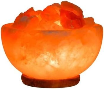 The Salt Of Life Himalayan Salt Lamp Fire Bowl. Aesthetic Room Decor. Bedroom Accessories & Bedroom Decor. Stunning Bedside Lamp for Bedside Table. Desk Lamp. Home Accessories (3.5kg).