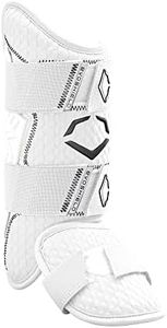 EvoShield Pro-SRZ 2.0 Batter's Leg Guard - White, Left Hand Hitter