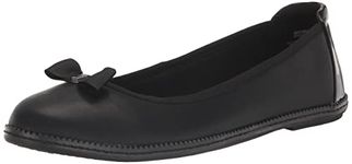 Anne Klein Women's Ember Ballet Flat, Black/Black, 5.5 UK