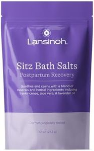 Lansinoh Sitz Bath Salts Postpartum Essentials, Epsom Salts With Soothing and Calming Ingredients Including Lavender Oil, Frankincense and Aloe Vera, 10 Ounce