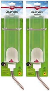 Kaytee Small Animal Clear Water Bottle, 16 Ounces Per Bottle (2 Pack)