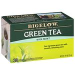 Bigelow Green Tea with Mint, 20-Count Boxes (Pack of 6)