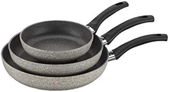 BALLARINI Parma by HENCKELS 3-pc Nonstick Pot and Pan Set, Made in Italy, Set Includes 8-inch, 10-inch and 12-inch Fry pan