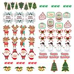 Messketeers - Say Hey to Art - Christmas Stickers for Greetings, Scrapbooking, Journals and Much More (Pack of 55+ Stickers) Ideal for Scrapbooking, use Them to Quirk up Your Phones, laptops