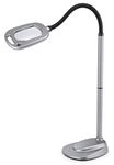 LIGHT IT! by Fulcrum 20072-401 12 LED Wireless Magnifier Adjustable Floor Lamp with Adaptor