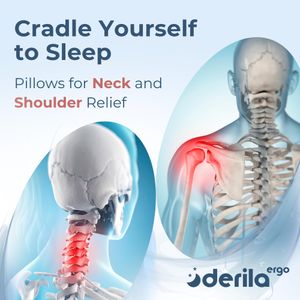 DERILA Ergo Memory Foam Pillow – Orthopedic Neck Support