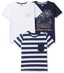 Amazon Brand - Jam & Honey Boys 100% Cotton Printed Half Sleeves T-Shirt | Age 2-12 Years (Pack of 3)