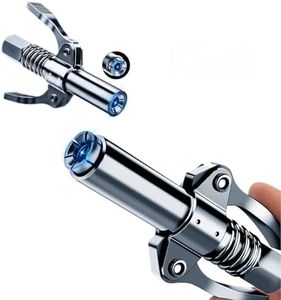 FJXBYWM 2PCS Grease Gun Coupler Grease Gun Lock Coupler, Grease Gun Tips Locking Grease Joint Fittings Compatible with All Grease Guns, Suitable for Automobiles, Ships Industrial Machinery Etc.