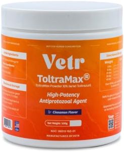 Vetr's Toltramax Toltrazuril Powder for Horses, Dogs, Cats, 100g (10.0%, Cinnamon)